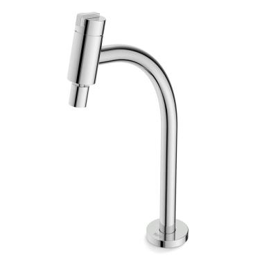 Imagem de Torneira para Cozinha de Mesa Bica Alta com Arejador Articulado New Singles Cromado