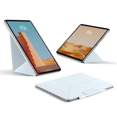 Imagem de Capa PITAKA para iPad Pro 12.9, compatível com iPad Air 13 polegadas M3/M2 e iPad Pro 12.9 2022/2021/2020/2018 (3ª a 6ª geração), capa magnética leve com 4 ângulos de apoio, estilo retrato/paisagem