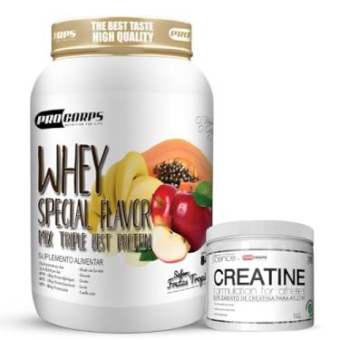 Imagem de Kit Whey Special Flavor 840g 3W Best Protein + Creatina Pura 100g (840g, Frutas Tropicais)
