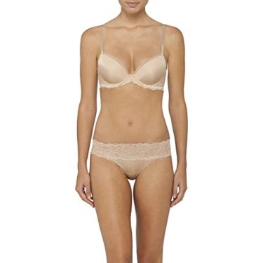 Imagem de Calvin Klein Sutiã feminino sedutor conforto com renda Demi, Nu, 36DD