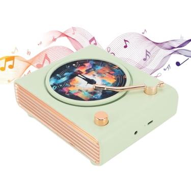 Imagem de Toca-discos Giratório, Toca-discos Fonógrafo Vintage, Qualidade de Som HiFi, Alto-falante Pequeno e Leve Colorido para Entretenimento e Decoração de Casa (Yunir4we07uam8f-12)