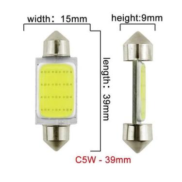 Imagem de Lâmpada Luz Led Torpedo Cob 31mm 36mm 39mm 41mm Teto Placa - Lagos Imp