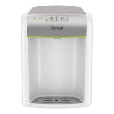 Imagem de Purificador de Água Natural e Gelada Bivolt Branco e Prata Consul CPB3