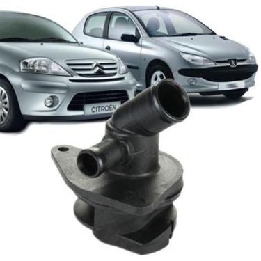 Imagem de Flange Bomba Dagua Peugeot 206 E 207 Citroen C3 1.4 8V - HD