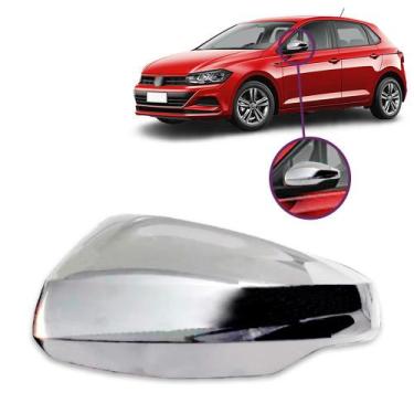 Imagem de Aplique Cromado para Capa Retrovisor Polo Virtus 2018 2019 2020 2021 2
