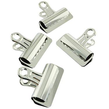 Imagem de Clipe Bulldog Longdex 4 peças 75 mm/3 polegadas Bulldog grampo de aderência para fotos mapas notas de papel