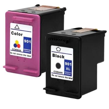 Imagem de Kit Cartucho Compatível HP J4550 901xl - Toner Vale