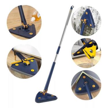 Imagem de Esfregão De Limpeza Triangular Giratório Ajustável Canto Mop - BC BORA