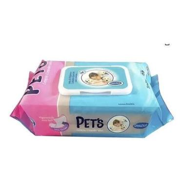 Imagem de Lenços Umedecidos Para Cães Gatos C/ 80 Toalhas Chalesco - American Pe