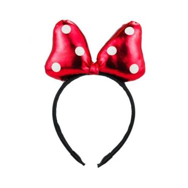 Imagem de  Tiara Laço Vermelho Minnie 24x16cm - Disney