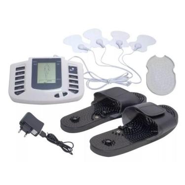 Imagem de Digital eletrônico corpo pulso massagem muscular relaxar estimulador a