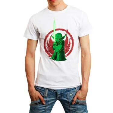 Imagem de Camiseta Masculina Branca Star Wars Jedy 29 - DESIGN CAMISETAS, Branco