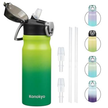 Imagem de konokyo Garrafa de água isolada 18 onças - Matcha Green