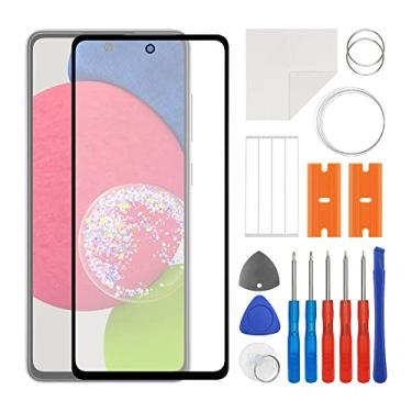 Imagem de SWARK Substituição da lente do painel externo de vidro frontal + OCA compatível com Samsung Galaxy A52s 5G SM-A528 (sem tela LCD e digitalizador de toque) com kit de reparo