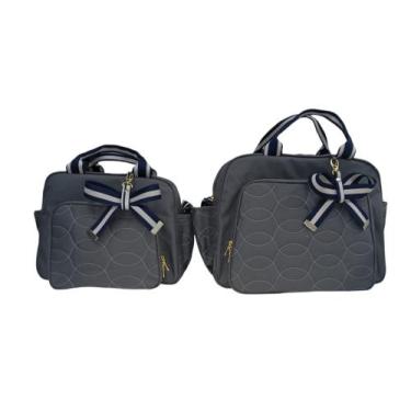 Imagem de Kit bolsa maternidade Laços de Carinho Hyno kids, Chumbo Masculino