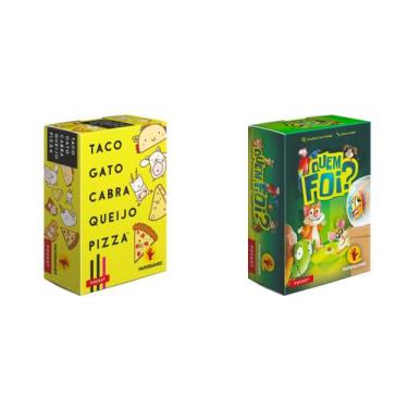 Imagem de Jogos Pocket Taco Gato Cabra Queijo Pizza + Quem Foi - PaperGames