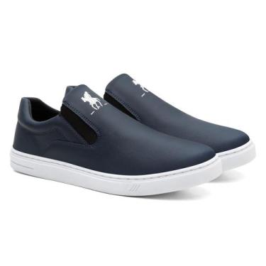 Imagem de Tênis Sapatênis slip on Masculino Pollo Plus - polo plus, Azul, 40