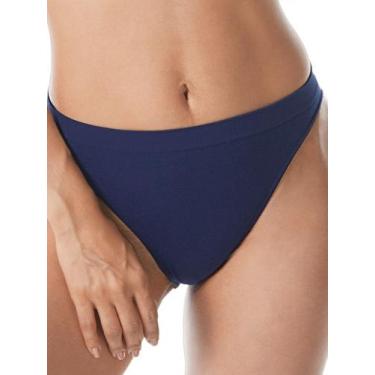 Imagem de Calcinha Alta Ultraleve Demillus 56300, Azul marinho