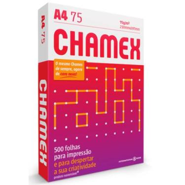 Imagem de Papel Sulfite Chamex Office 210mm x 297mm 75g A4 - pacote com 500 Folh