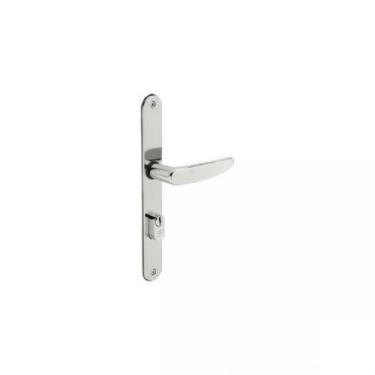 Imagem de Fechadura 3F 522/10  Inox Estreita Cromada - 3F - FERRAGENS DO BRASIL