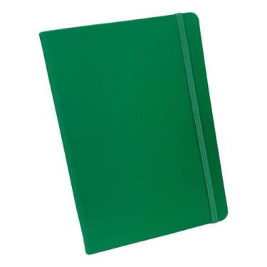 Imagem de Caderneta Sketchbook Tipo Moleskine 14x21cm Sem Pauta - Capa Verde Ban