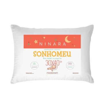 Imagem de Travesseiro Infantil 30x40 Percal 100% Algodão Ninara