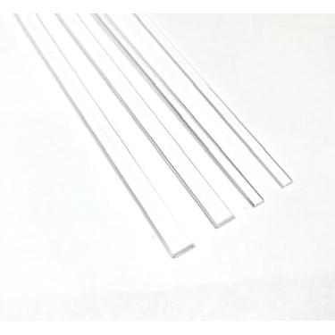 Imagem de 25pcs Heavy Duty 100mm x 7mm - 3mm Flat Clear sticks for cake toppers cake pops or lollipops - Acrylic Plexiglass Sticks Transparent Clear, Strong and not bendy (25, 4in - HD)