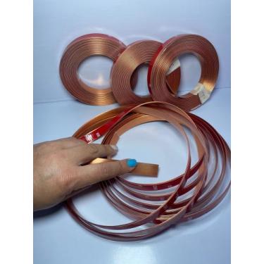 Imagem de Fita metalizada de PVC de 15mm com dupla face rolo com 5 metros. - Ble