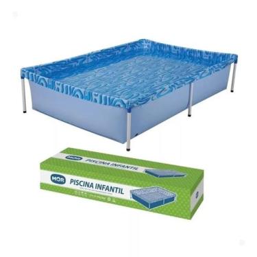 Imagem de Piscina 1000 Litros Retangular Estruturada Mor, Azul