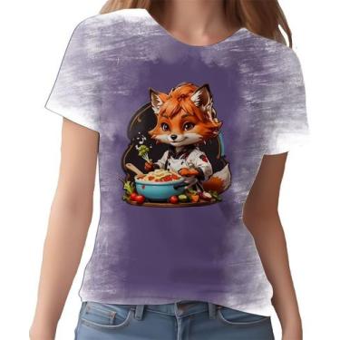 Imagem de Camiseta Camisa Tshirt Chefe Raposa Cozinheira Cozinha 2 - Enjoy Shop,