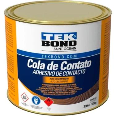 Imagem de Cola de Contato 400g Serve para Colar Madeiras Couros - TEKBOND