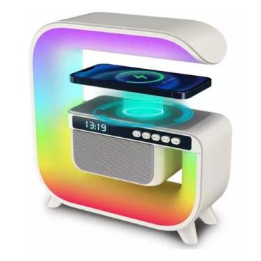 Imagem de Luminária G3 Speaker Carregamento De indução Caixa de som led - Genéri