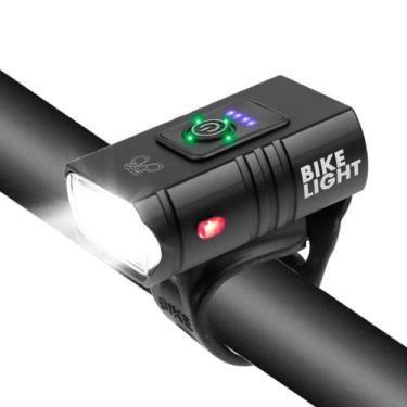 Imagem de Farol Bike Recarregável T6 Potente Com Medidor