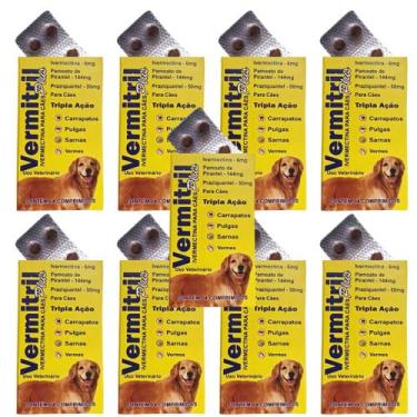 Imagem de Comprimidos Mastigáveis Anti Carrapato, Pulga, Verme e Sarna Vermitril
