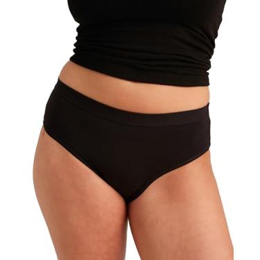 Imagem de Roupa íntima feminina de algodão - absorvente, à prova de vazamentos, confortável. Fique seca de todos os vazamentos. Calcinha menstrual para fluxo menstrual, maternidade, pós-parto, incontinência