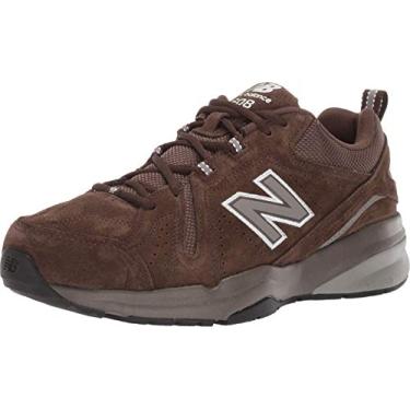 Imagem de New Balance Tênis masculino 608 V5 casual Comfort Cross Trainer, Marrom chocolate/branco, 38
