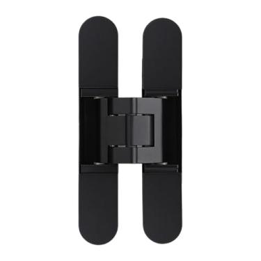 Imagem de Dobradiça secreta para portas, invisível, resistente à abrasão, acessórios de hardware de liga de zinco, dobradiça de porta para banheiro, Style C