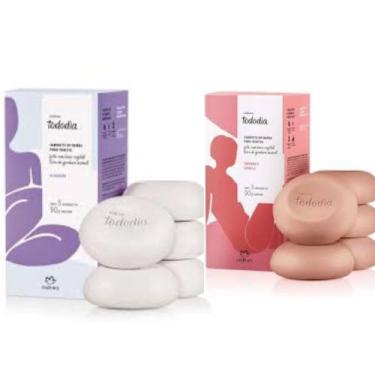 Imagem de Kit 2 Caixas de Sabonete Natura Todo dia 10 Unidades, Algodão/Tâmara e