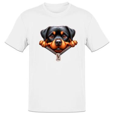 Imagem de Camiseta Unissex Rottweiler no Ziper - Alearts, P