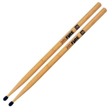 Imagem de Baqueta Spanking Pro Fire 2B Marfim Ponta Nylon Par