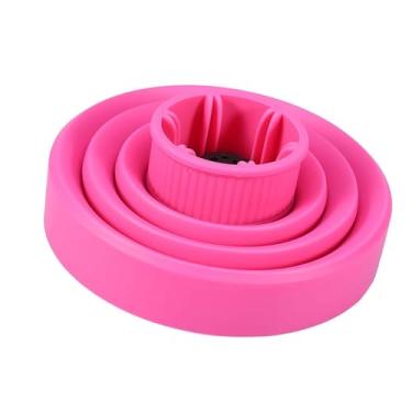Imagem de Difusor do Secador de Cabelo, Difusor de Difusor de Silicone Desligar Lavável para a Casa (Rosa)
