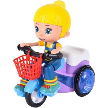 Imagem de Brinquedo Infantil Triciclo Empina 360º Com Luz e Som - Toys, MENINA