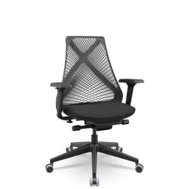 Imagem de Cadeira Escritório Presidente Tela BIX X+ Sincron Slider - PLAXMETAL - Preta