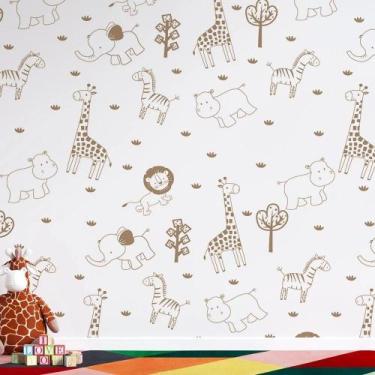 Imagem de Papel de Parede Infantil Animais Fofo AL 03 - AloPapers, 3,50m de larg