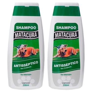 Imagem de Shampoo Cão Gato Matacura Antisséptico Bactericida 200ml 2un