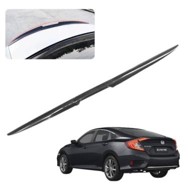 Imagem de Aerofólio Universal para Tampa do Porta-Malas, 1,35 m, Borracha Flexível, Preto (Fibra de Carbono)