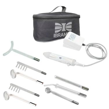 Imagem de HF Ibramed - Equipamento de Alta Frequência Portátil - Para Tratamentos Faciais, Corporais, Capilares e Podologia + 8 Eletrodo de Vidro