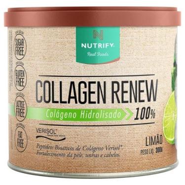Imagem de Collagen renew sabor limão 300g - nutrify, Limão, 300g