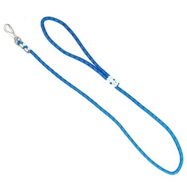 Imagem de Guia Roliça com Presilha para Cães 6mm x 1mt Varias Cores - EF Pet, Az