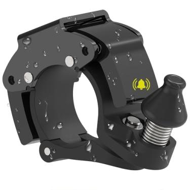 Imagem de CJAID Sino de bicicleta de alumínio para guiador (22mm-24mm), som alto e nítido e claro (90db-100db) acessórios de sino de bicicleta